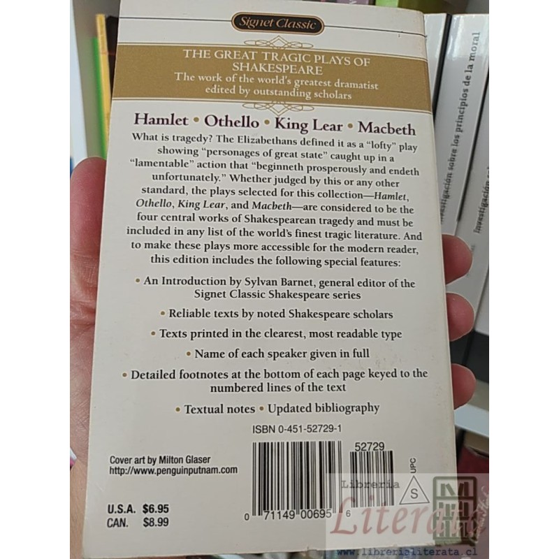 Four Great Tragedies Hamlet Othello King Lear Macbeth William ...
