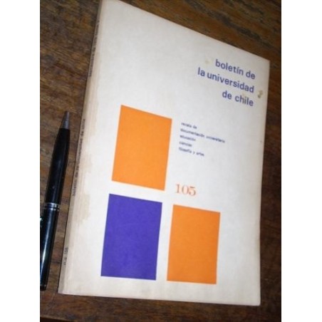 Boletín De La Universidad De Chile 105 1970 Ver Contenido