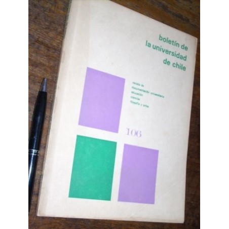 Boletín De La Universidad De Chile 106 1970 Ver Contenido