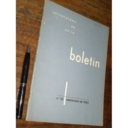Boletín De La Universidad De Chile 33 1962 Ver Contenido