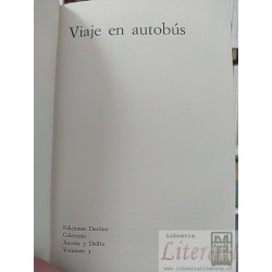 Viaje en autobús  José Pla  Ediciones Destino, Colección Ancora y Delfín 213 páginas tapas duras