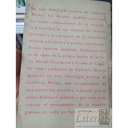 Antologia poética Gabriela Mistral Cormoran Editorial Universitaria