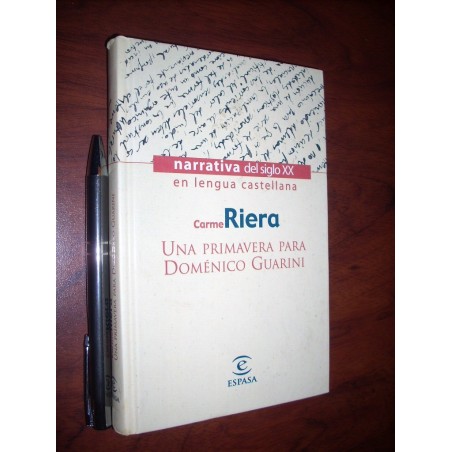 Una Primavera Para Doménico Guarini Carme Riera Ed. Espasa T