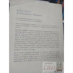 El pensamiento planetario Kostas Axelos Monte Ávila Editores 305 páginas