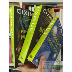 Pack Trilogia El problema de los tres cuerpos Cixin Liu Ed. B de bolsillo tapa blanda 3 tomos incluye estuche carton