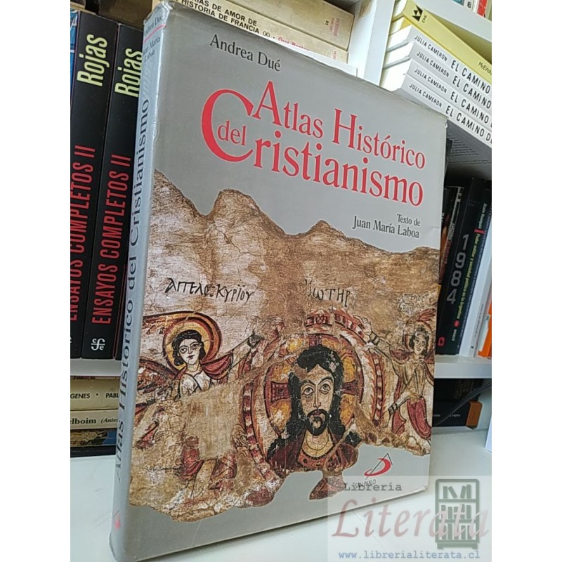 Atlas Histórico del Cristianismo Andrea Dué texto Juan María Laboa Ed San Pablo formato grande tapas duras ilustrado 322