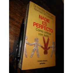 Nadie Es Perfecto Dr Hendrie Weisinger Norman M Lobsenz Ed.