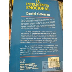 La inteligencia emocional  Daniel Goleman Javier Vergara editores formato grande SOLO ORIGI NALES 395 páginas
