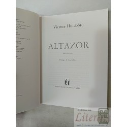 Altazor  Vicente Huidobro  Editorial Universitaria