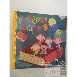 Los libros viajeros  Ana María Deik  Aguila Azul ilustrado colores