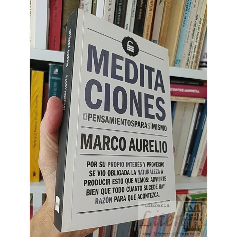 Meditaciones Marco Aurelio BIBLOK 316 páginas Por su propio interés y provecho se vio obligada la naturaleza a producir