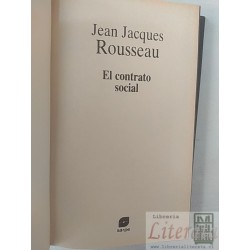 El Contrato Social Jean Jacques Rousseau Editorial Sarpe Los grandes pensadores tapas duras