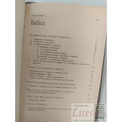 El Manifiesto Comunista y otros ensayos Karl Marx Editorial Sarpe Los grandes pensadores tapas duras