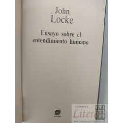 Ensayo sobre el entendimiento humano John Locke Editorial Sarpe Los grandes pensadores tapas duras