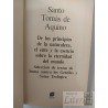 De los principios de la naturaleza Santo Tomás de Aquino Editorial Sarpe Los grandes pensadores tapas duras /  el ente y