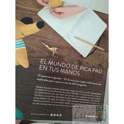 El mundo de Pica Pau 22 muñecos en crochet para aprender a tejer Yan Schenkel Monoblock formato grande colores