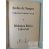 Bodas de sangre Federico García Lorca Biblioteca básica universal editorial olicheuque tda