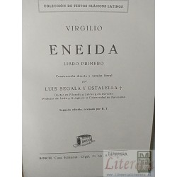 Eneida (2 tomos) Virgilio Casa Editorial, Construcción directa y versión literal por Luis Segala Y Estalella, Segunda ed