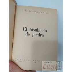 El bisabuelo de piedra Joaquin Edwards Bello Editorial Nascimento Santiago 1978 Chile