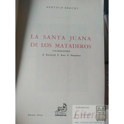 La Santa Juana de los Mataderos Bertold Brecht Editorial Ariadna