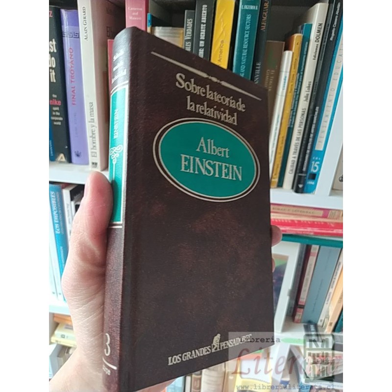 Sobre la teoría de la relatividad Albert Einstein Sarpe Los grandes pensadores tapas duras