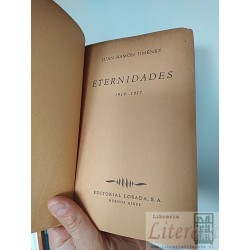 Eternidades Juan Ramón Jiménez Editorial Losada