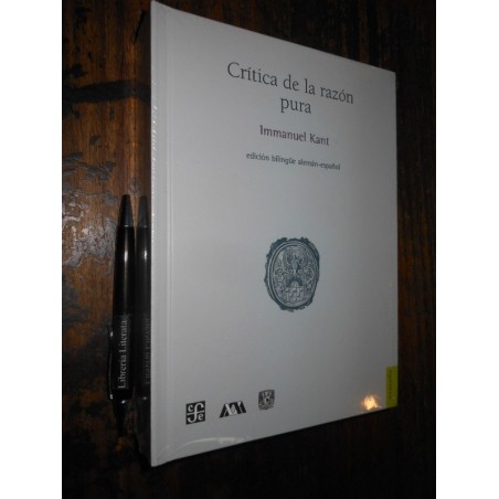 Crítica De La Razón Pura Immanuel Kant Ed. Fce Bilngüe Tapas