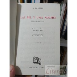 Las mil y una noches I Anónimo Ed. Iberia Obras maestras tapas duras 442 páginas