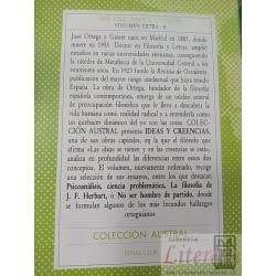 Ideas y creencias Jose Ortega y Gasset Coleccion Austral Espasa-Calpe Novena edición con arreglo a la ordenación definit