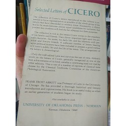 Selected Letters of Cicero Frank Frost Abbott University of Oklahoma Press 315 páginas EN INGLES