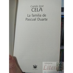 La familia de Pascual Duarte Camilo José Cela RBA Editores tapas duras 165 páginas