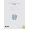Crítica de la razón pura Kant Fondo de cultura económica BILINGUE (AL-ESP) NUEVO