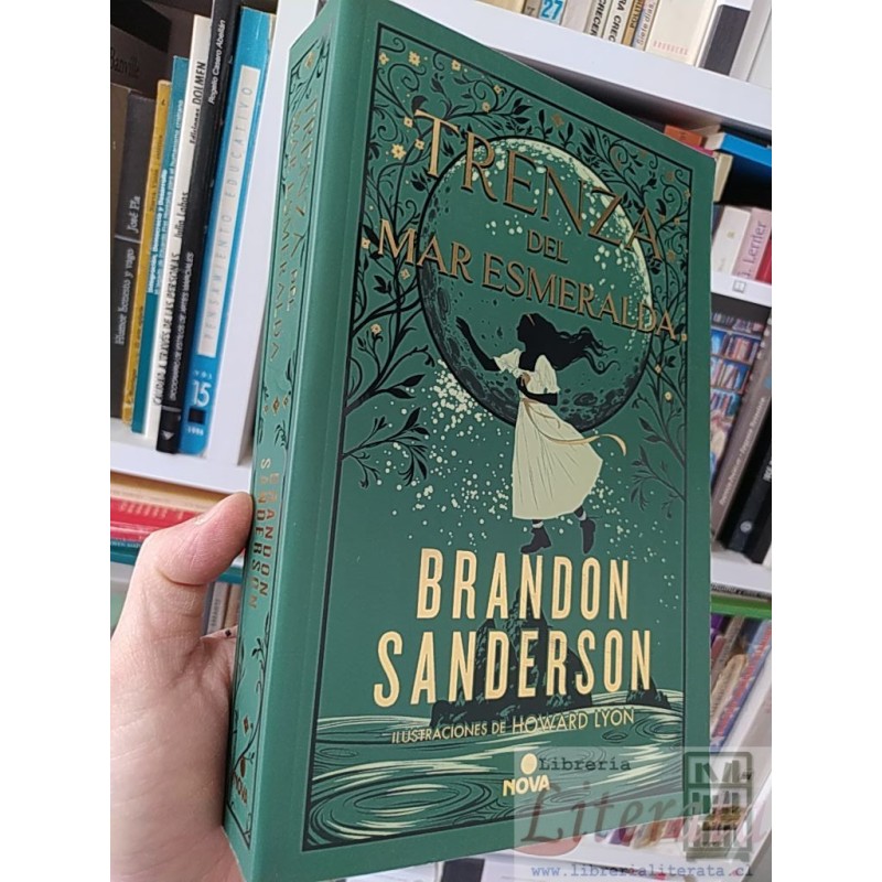 Tren del mar esmeralda Brandon Sanderson Nova, ilustraciones de Howard lyon 552 páginas