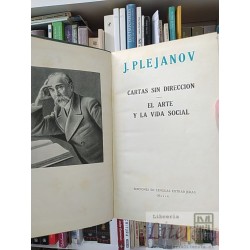 Cartas sin dirección El arte y la vida social J Plejanov Ediciones en Lenguas Extranjeras Moscú tapas duras