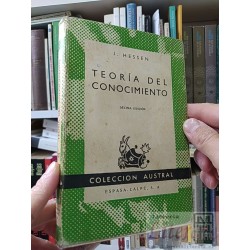 Teoría del conocimiento J Hessen Décima Edición...