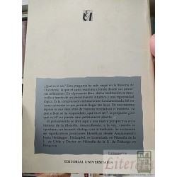 Ser y universo Cristóbal Holzapfel Editorial Universitaria