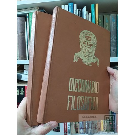 Diccionario filosófico Carlos Fortin Gajardo CS 1973 2 tomos formato grande tapas duras 600 páginas aprox.