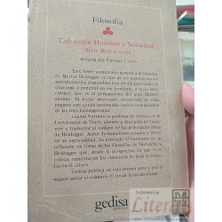 Introducción a Heidegger Gianni Vattimo Gedisa