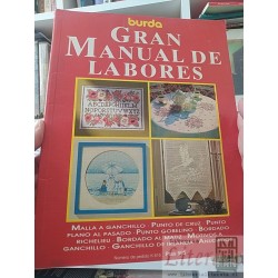 Gran manual de labores Ganchillo Punto de Cruz Bordados anudados Burda Burda formato grande