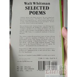 Selected Poems Walt Whitman Dover Thrift Editions ISBN 0486268780. Información ISBN: Título: Selected poems, Autor: Walt