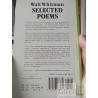 Selected Poems Walt Whitman Dover Thrift Editions ISBN 0486268780. Información ISBN: Título: Selected poems, Autor: Walt