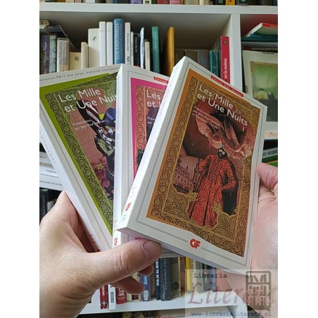 Les mille et une nuits 3 VOL Traducción d'Antoine Galland, Présentation par Jean-Paul Sermain et Aboubakr Chraïbi, Dossi