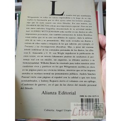 Diarios secretos Ludwig Wittgenstein, Edición de Wilhelm Baum Alianza Universidad ISBN 8420626708 231 páginas