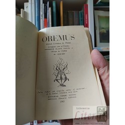 Oremus Manual Litúrgico de Piedad Monseñor Eladio vicuña A Editorial Verbo Divino 1963 373 páginas