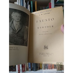 Fausto y Werther J W Goethe Editorial Porrua