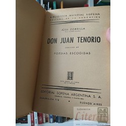 Don Juan Tenorio Jose Zorrilla Editorial Sopena