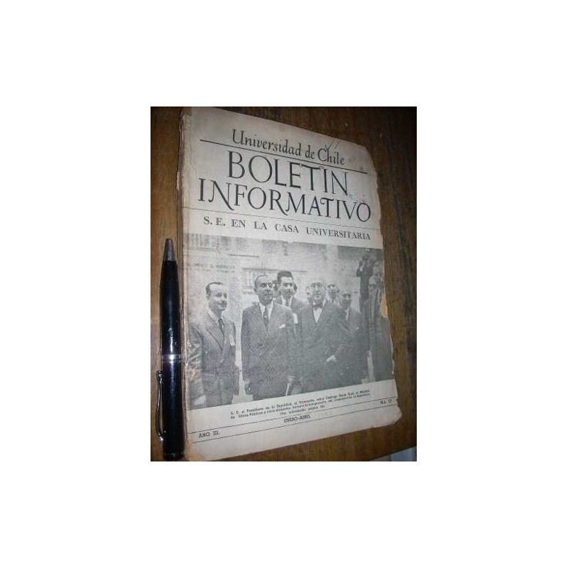 Boletín Informativo 1948 Nº 17 S E En La Casa Universitaria
