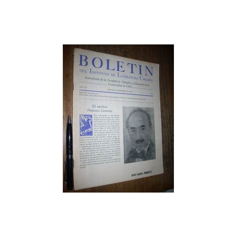 Boletín Del Instituto De Literatura Chilena 1963 Nº 6