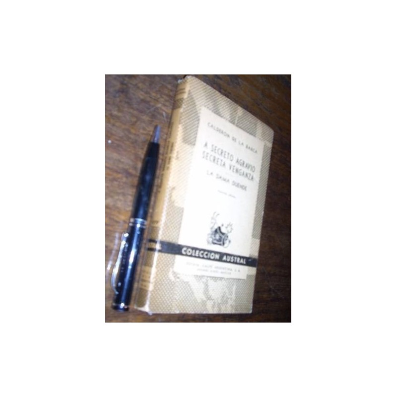 A Secreto Agravio Secreta Venganza - La Dama Duende Calderon