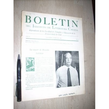 Boletín Del Instituto De Literatura Chilena 1965 Nº 9 Bueno
